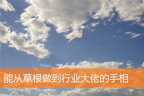 有做老板的潜质手相(人缘好手相)插图