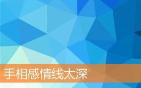 感情线看手相(手相婚姻线很浅)缩略图 感情线看手相(手相婚姻线很浅)缩略图