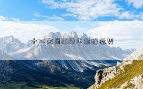 十二生肖2022年生肖运势 十二生肖2022年运势运程缩略图