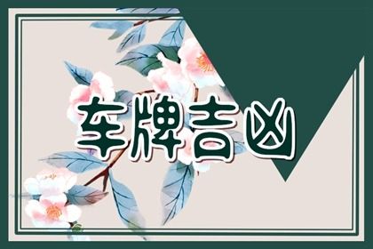五行车牌尾号0到9寓意 五行缺金车牌尾号选7好不好插图