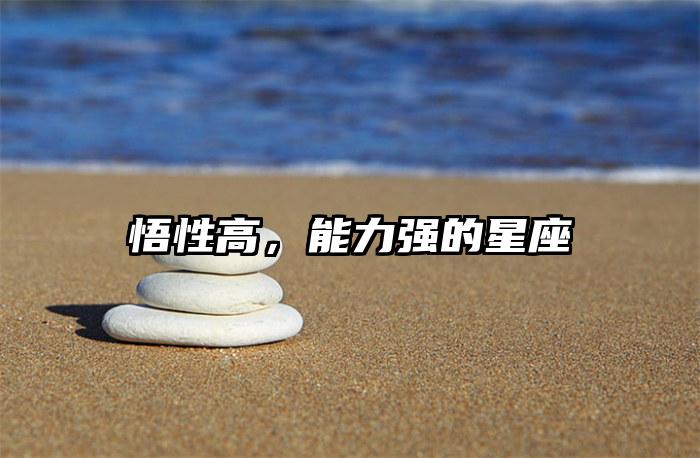 悟性高，能力强的星座插图