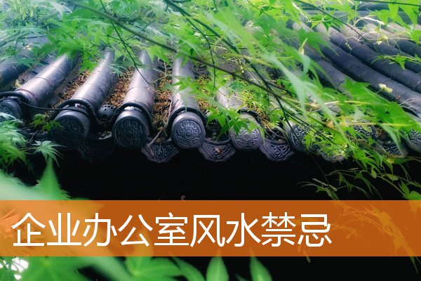 企业办公室风水有什么规矩和禁忌插图